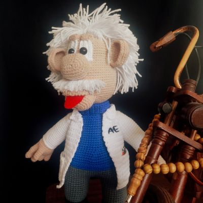 Albert Einstein Amigurumi Oyuncak