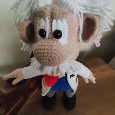 Albert Einstein Amigurumi Oyuncak