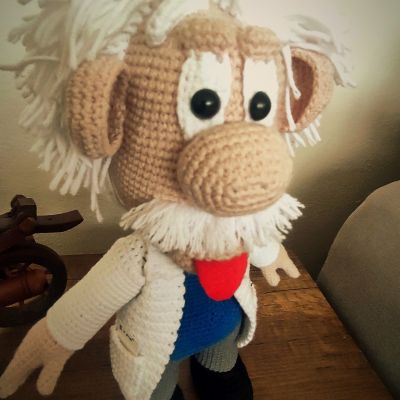 Albert Einstein Amigurumi Oyuncak